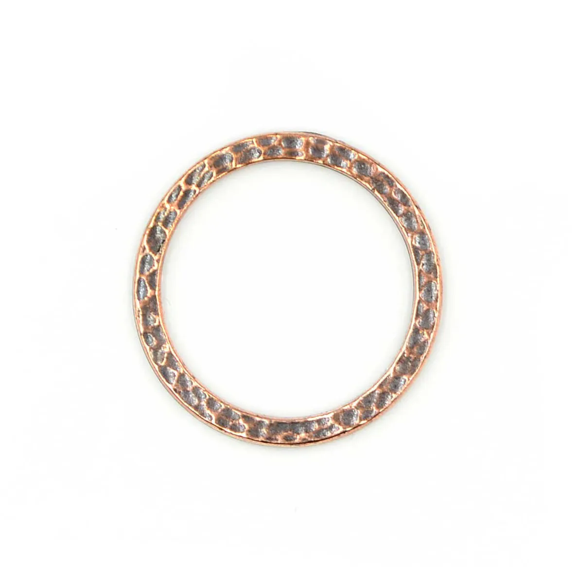 1 Inch Hammertone Ring- Antique Copper