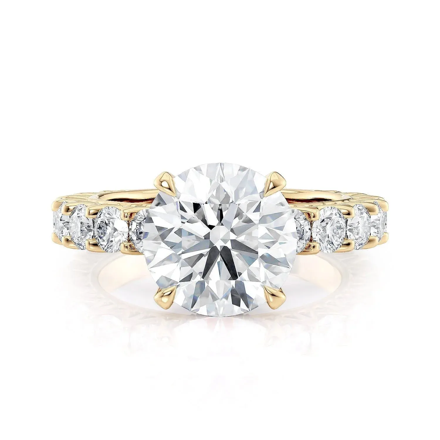 1.42ctw Round Diamond Engagement Ring