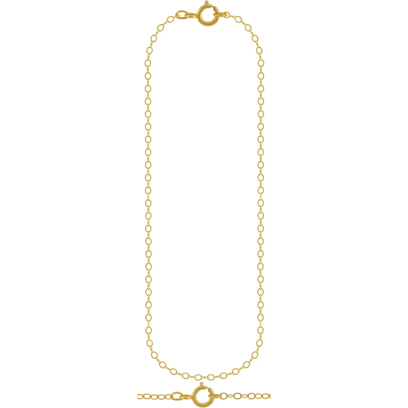 14K Gold Filled Chain - 18 Inch Delicate Cable Cha