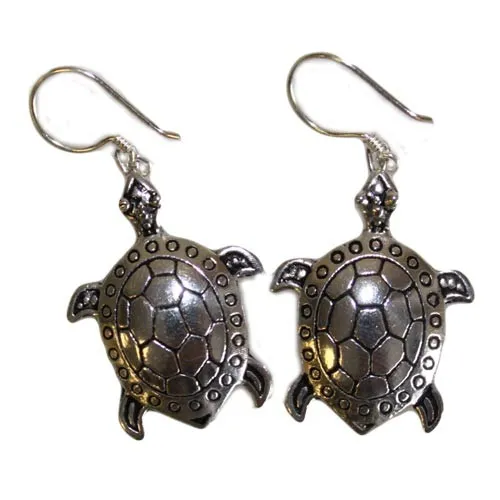 925 Sterling Silver Turtle Earrings - Elegant and Unique Animal Jewelry