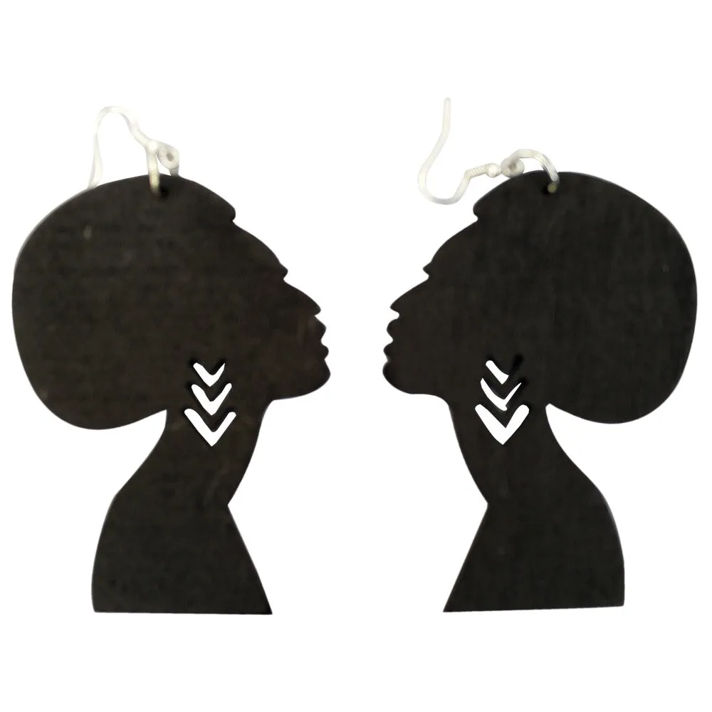 Afro Silhouette Earrings | Natural hair earrings | Afrocentric earrings | jewelry | accessories