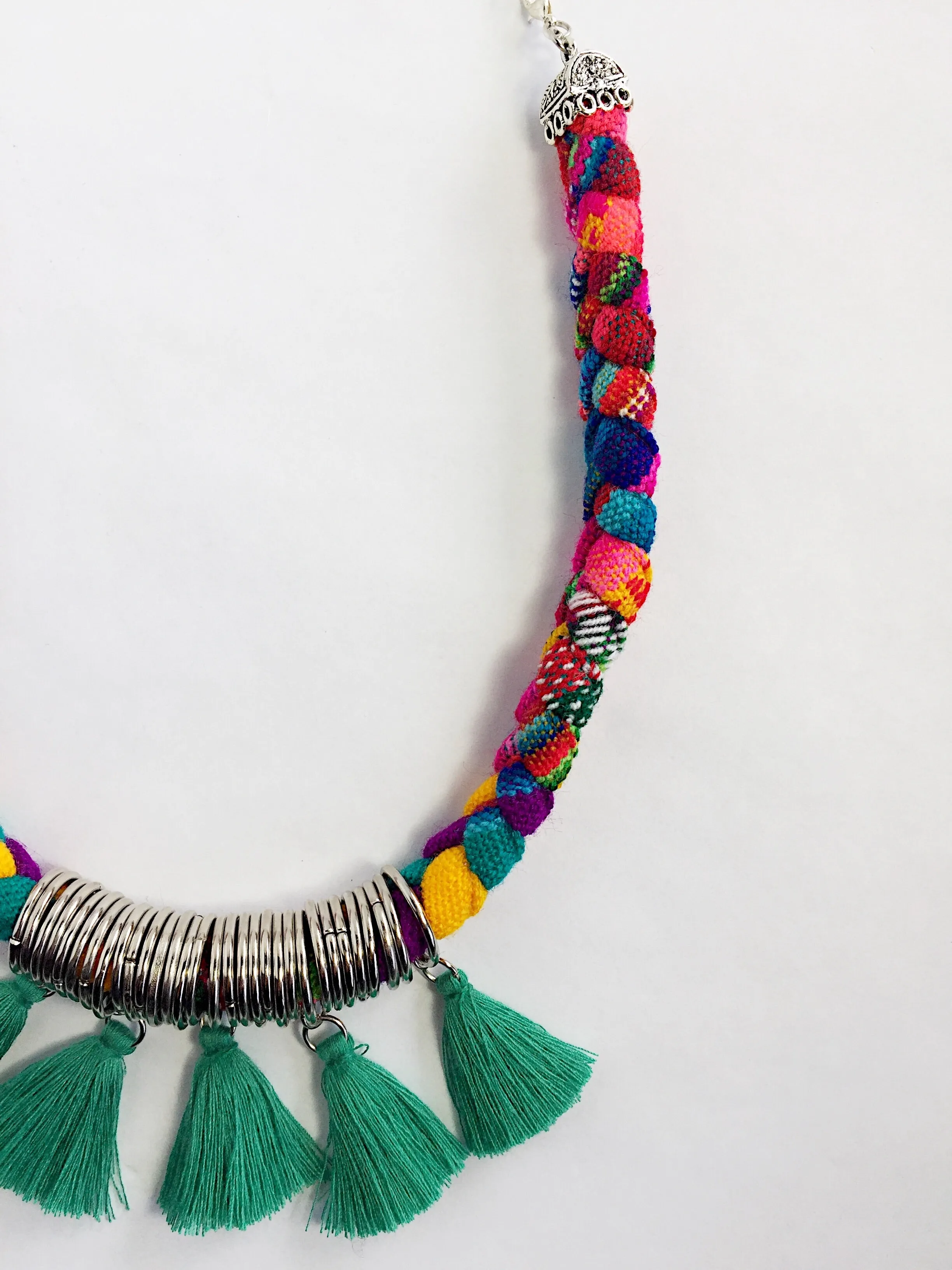 Aguayo Textile Tassel Necklace