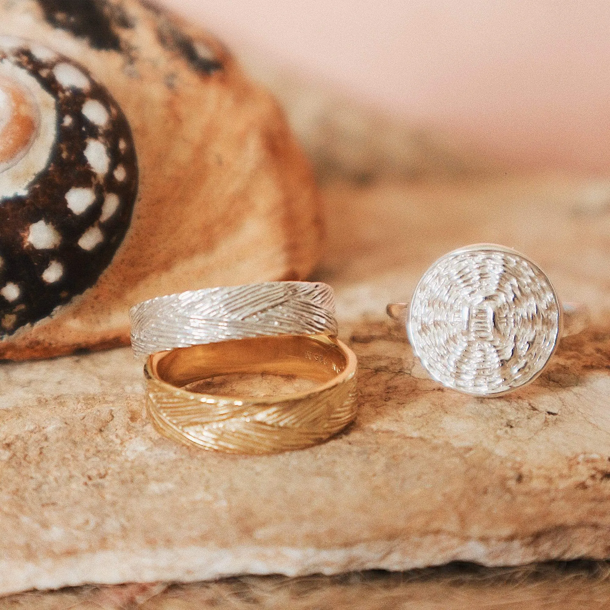 Artisan Woven Stacking Ring Sterling Silver