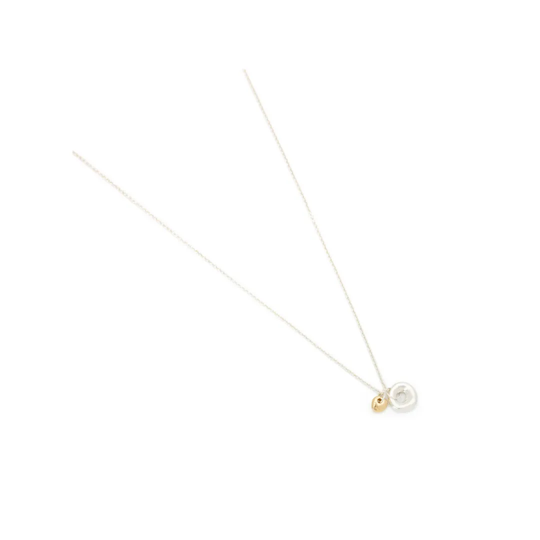 Baby Silver   Chip Gold Necklace