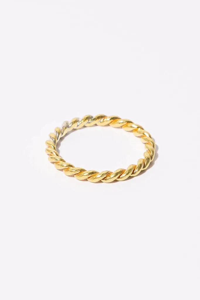 Brass Mini Rope Ring