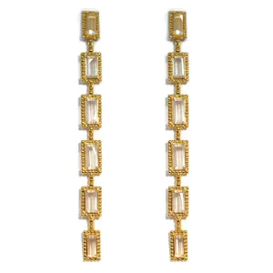 Carla Amorim - Destino - Drop Earrings, Topaz, 18k Yellow Gold