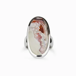 Crazy Lace Agate Ring