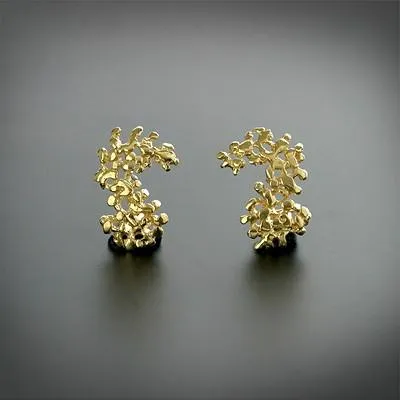 Curved unique earring