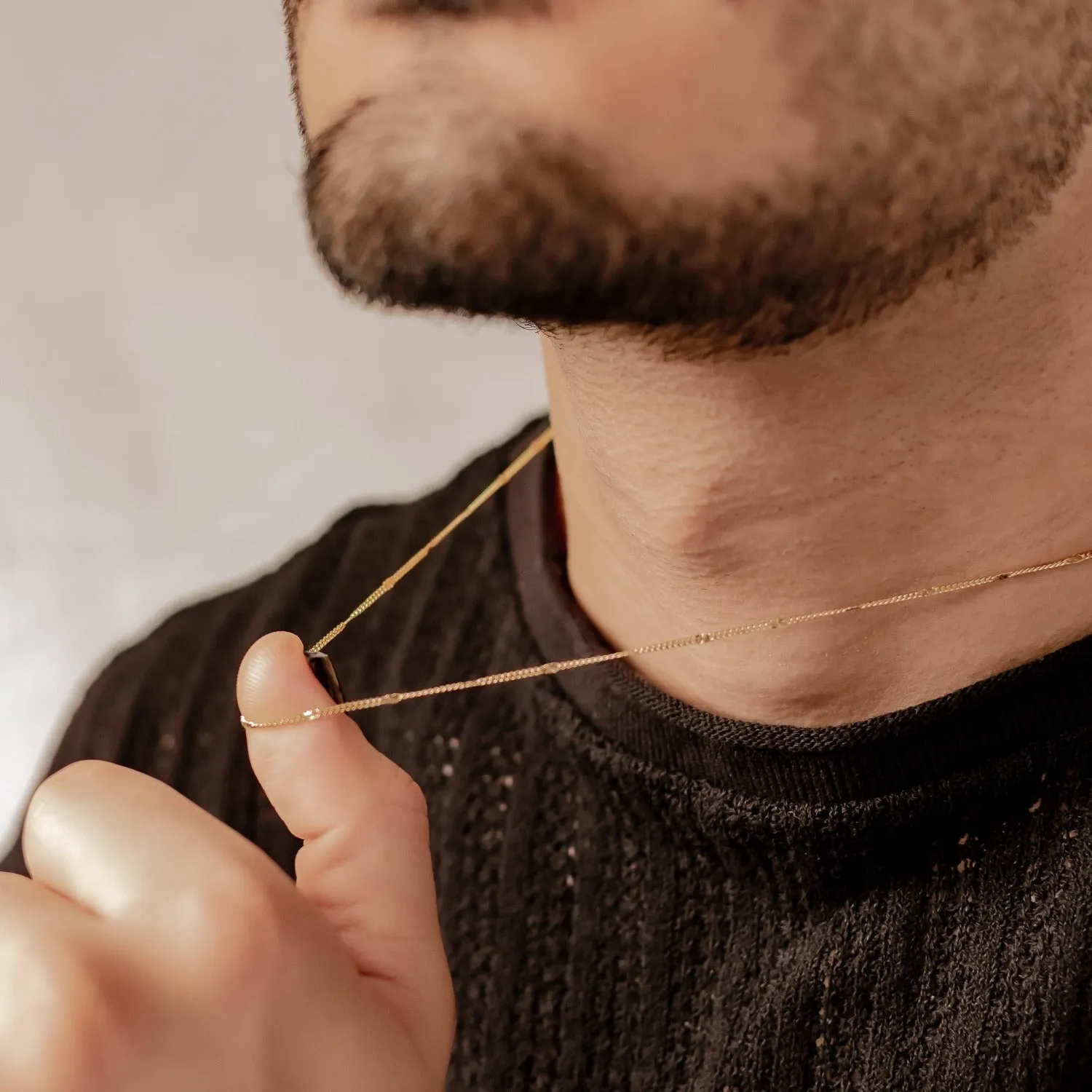 Delicate Starburst Chain Necklace Sterling Silver Gold