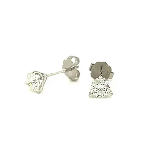 Diamond Stud Earrings, 0.60 Carats Total Weight