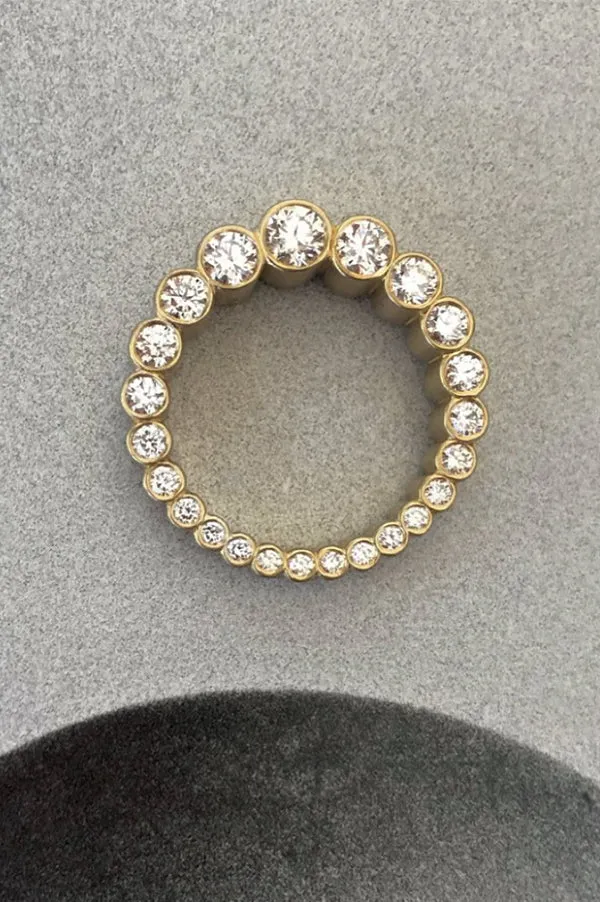 Double Sided Large Diamond Ring