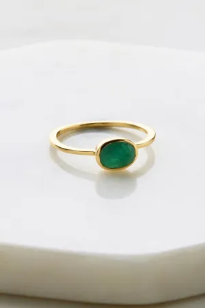 Elly Ring - Beryl Emerald