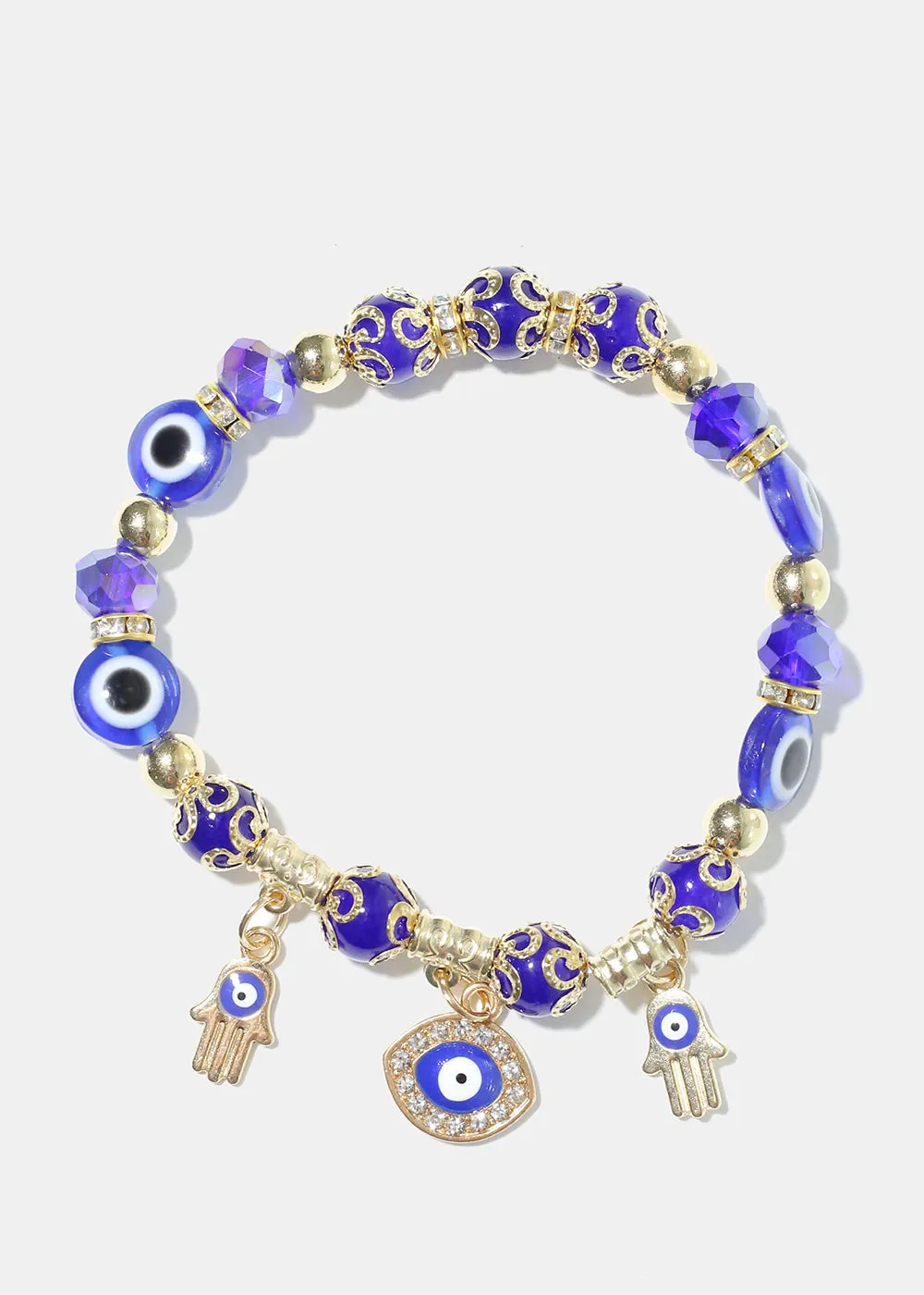 Evil Eye Colorful Bead Bracelet