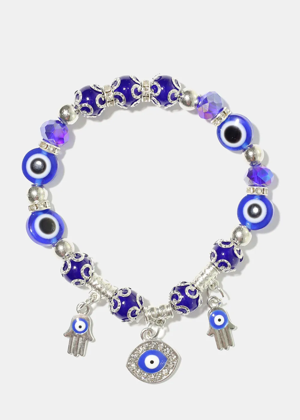 Evil Eye Colorful Bead Bracelet