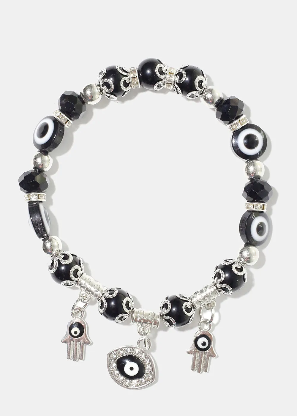 Evil Eye Colorful Bead Bracelet