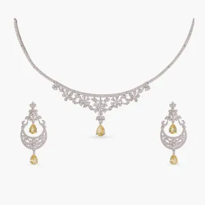 Ezran Delicate CZ Necklace Set