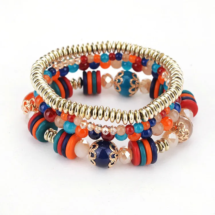 Fashion  Colorful Wild 4 Sets Of Bracelets