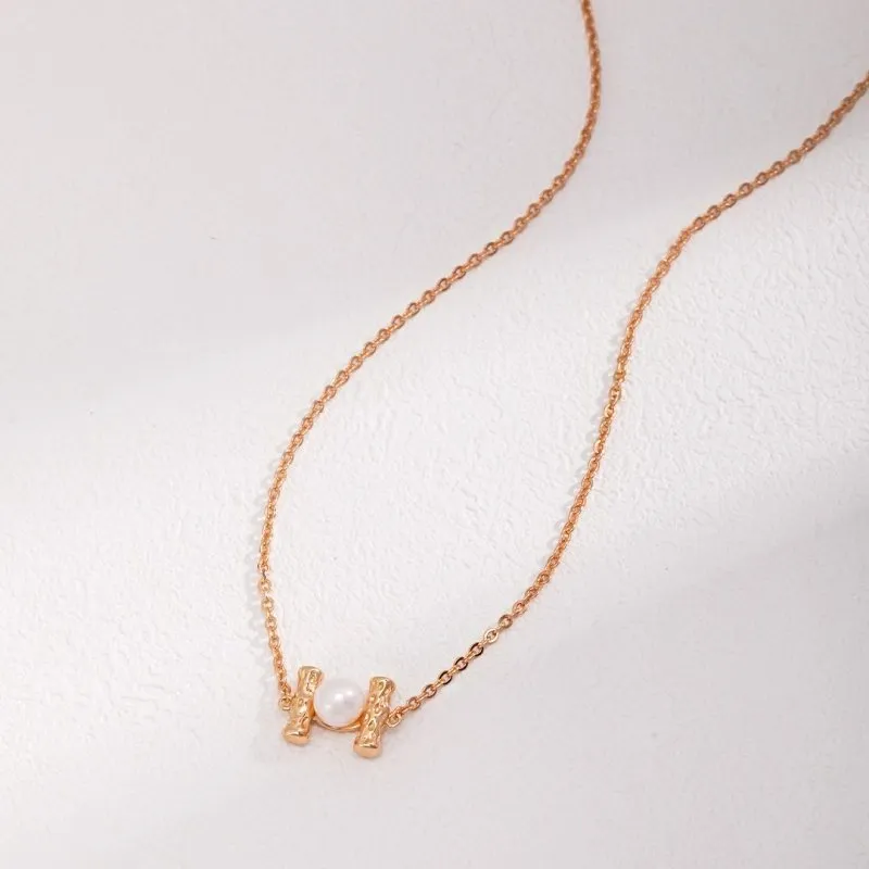 Fiber Twig Gold Vermeil Necklace