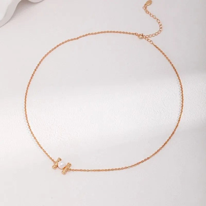 Fiber Twig Gold Vermeil Necklace