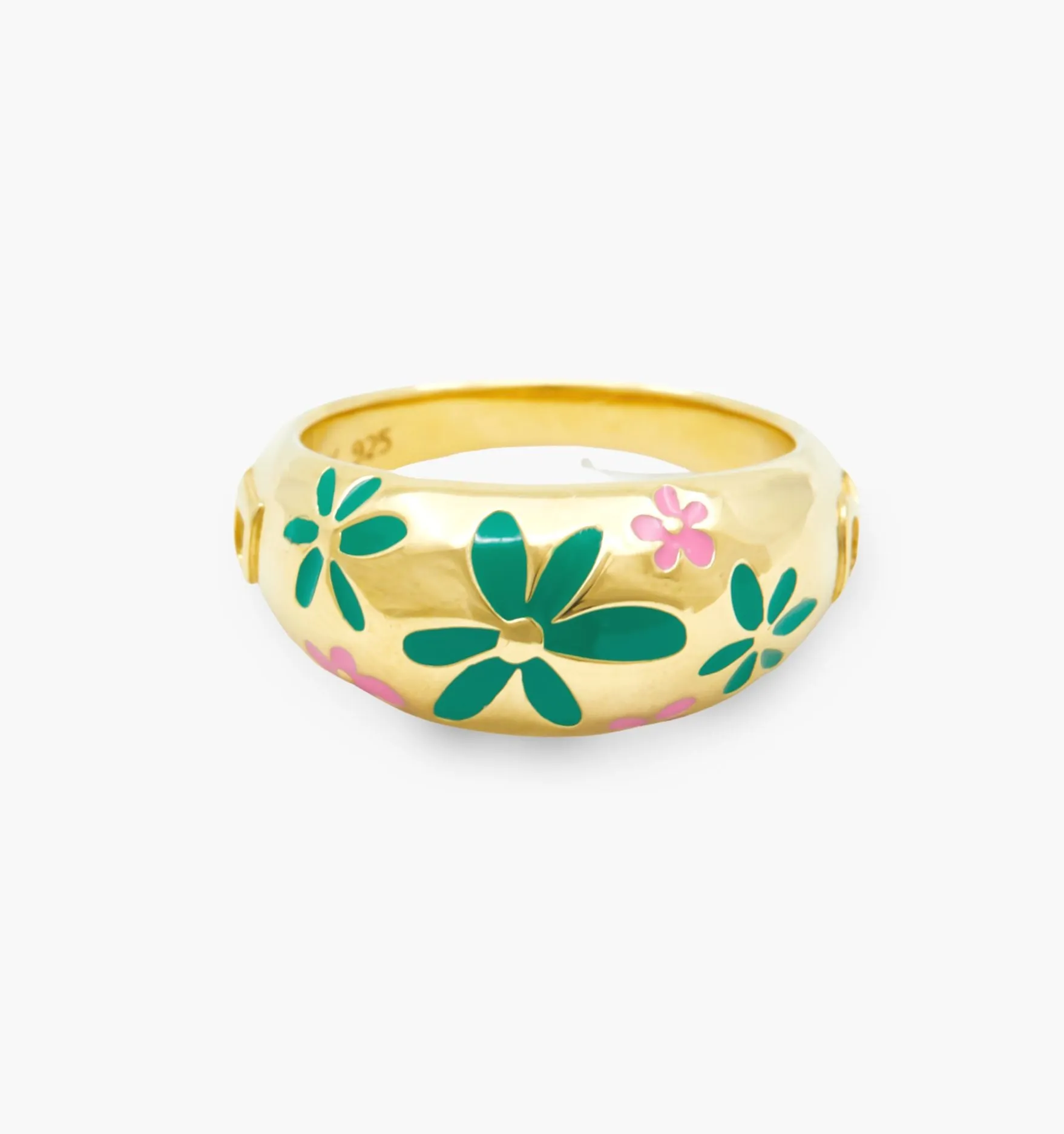 Flower Ring - Green