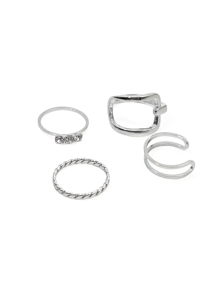 FN Four-piece Combination Set Ring Accessories LOJS21