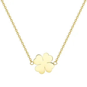 Four Leaf Clover Necklace Gold