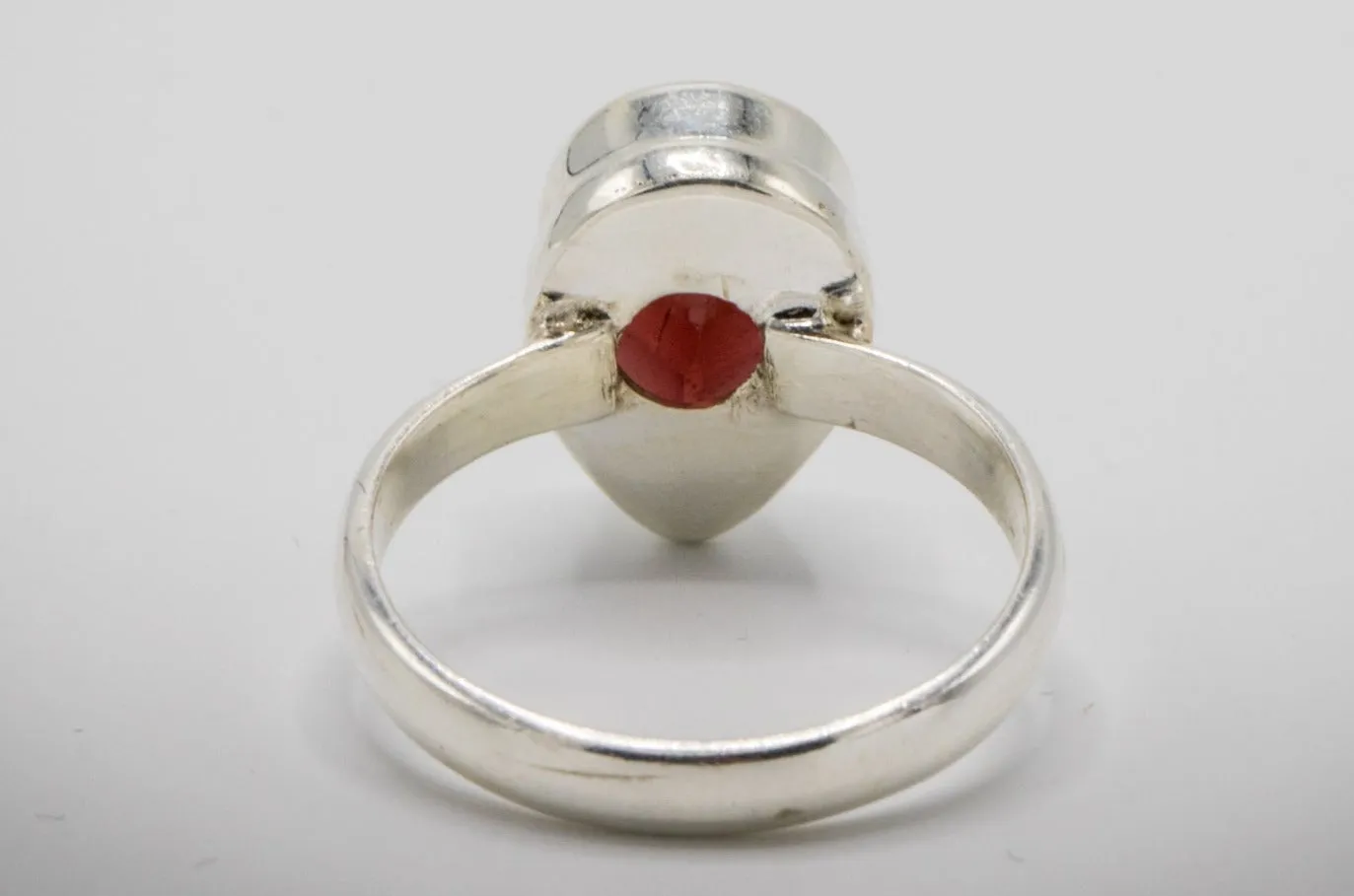 Garnet Gemstone Ring for Cremation Ash