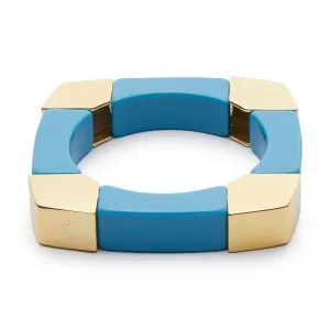 Geo Stretch Bangle ~ Pacific Sky