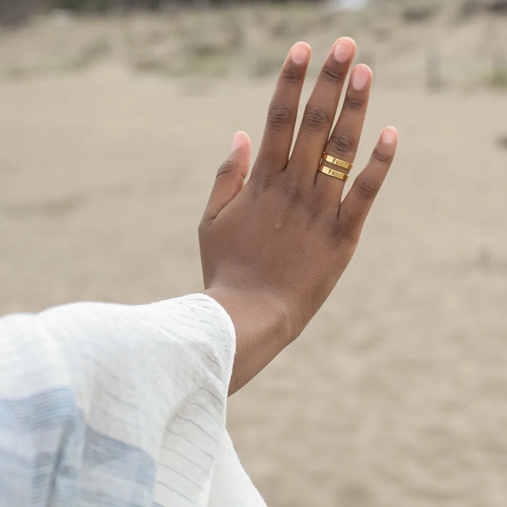 Geo Stripe Bombshell Ring by SLATE   SALT