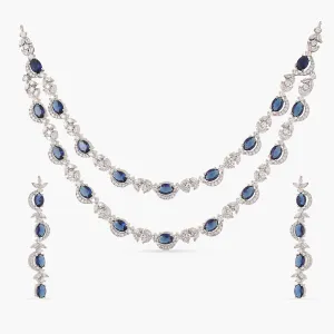 Glistering Delicate CZ Necklace Set