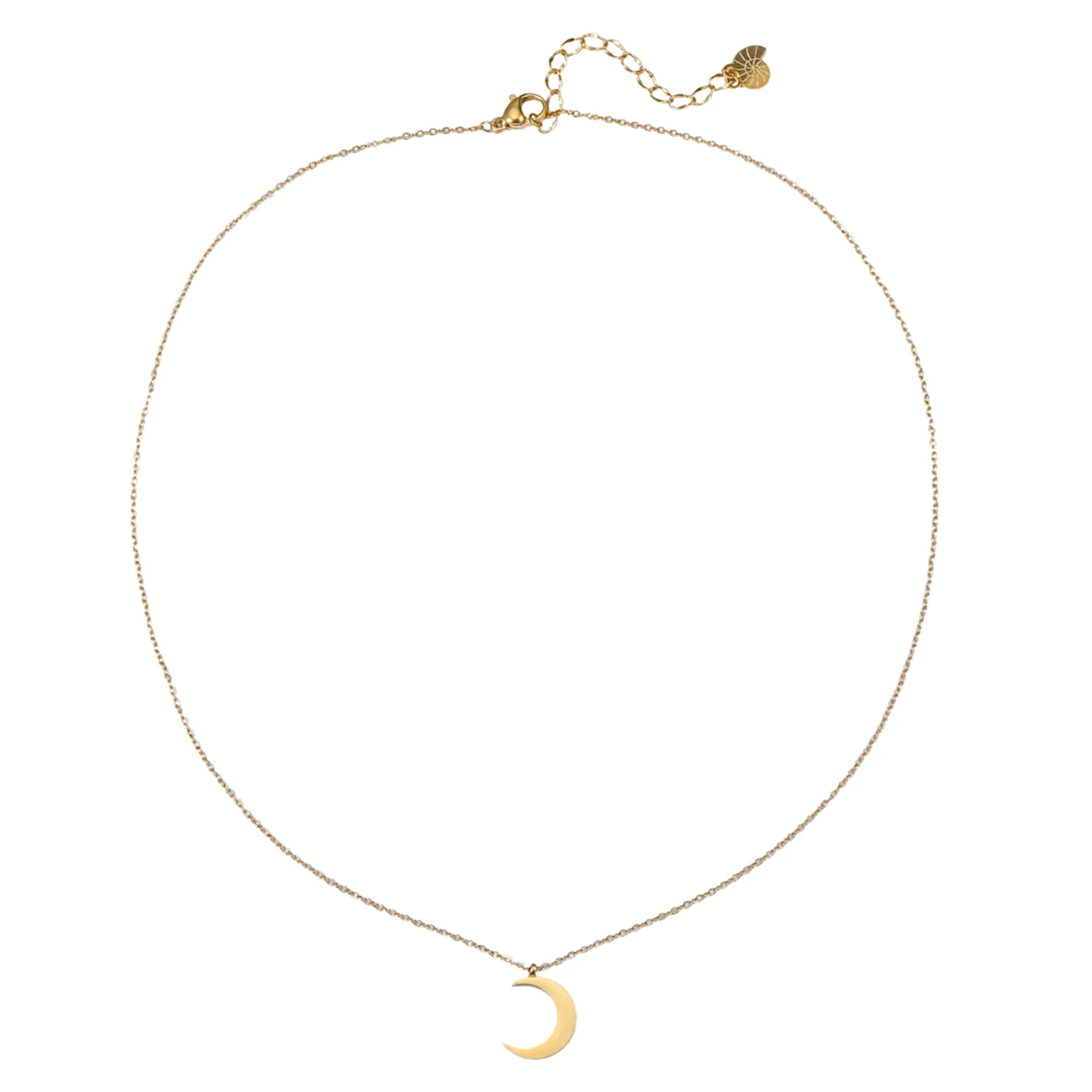 Half Moon Delicate Necklace Gold