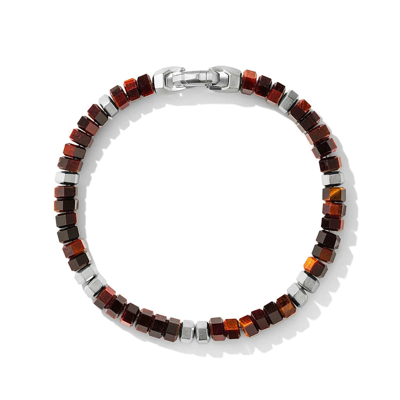 Hex Bead Bracelet with Tiger's Eye