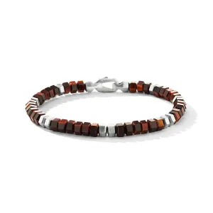 Hex Bead Bracelet with Tiger's Eye