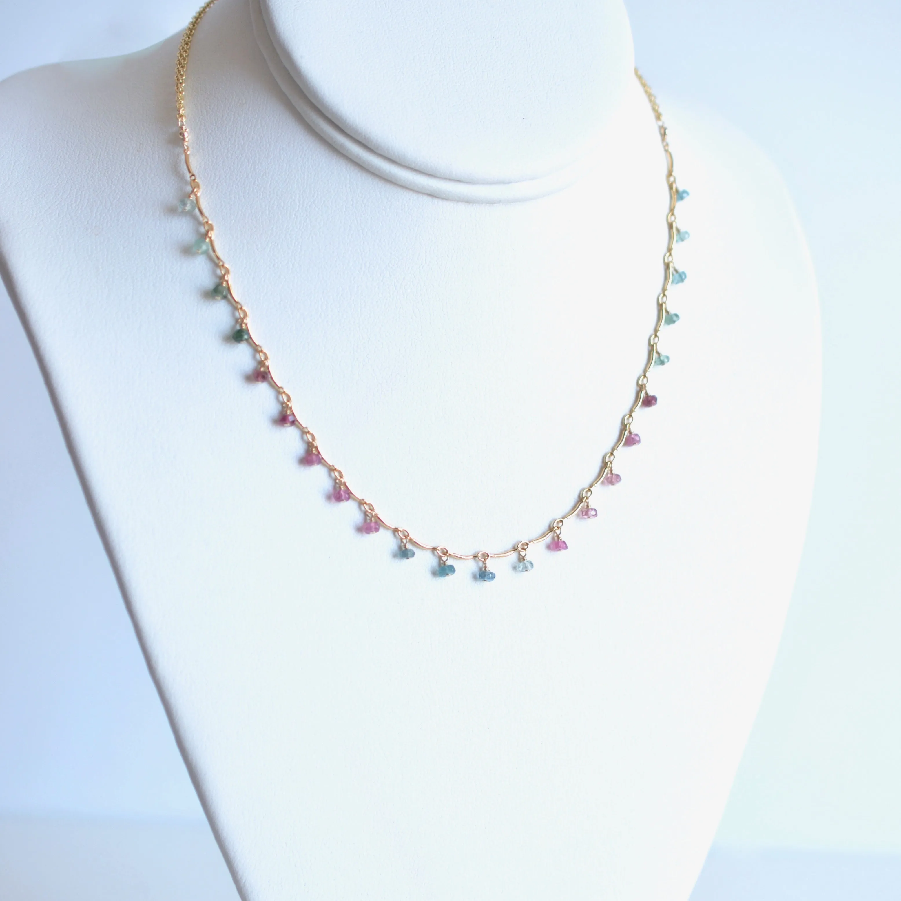 Leticia - Tourmaline, 14k Gold Filled Necklace