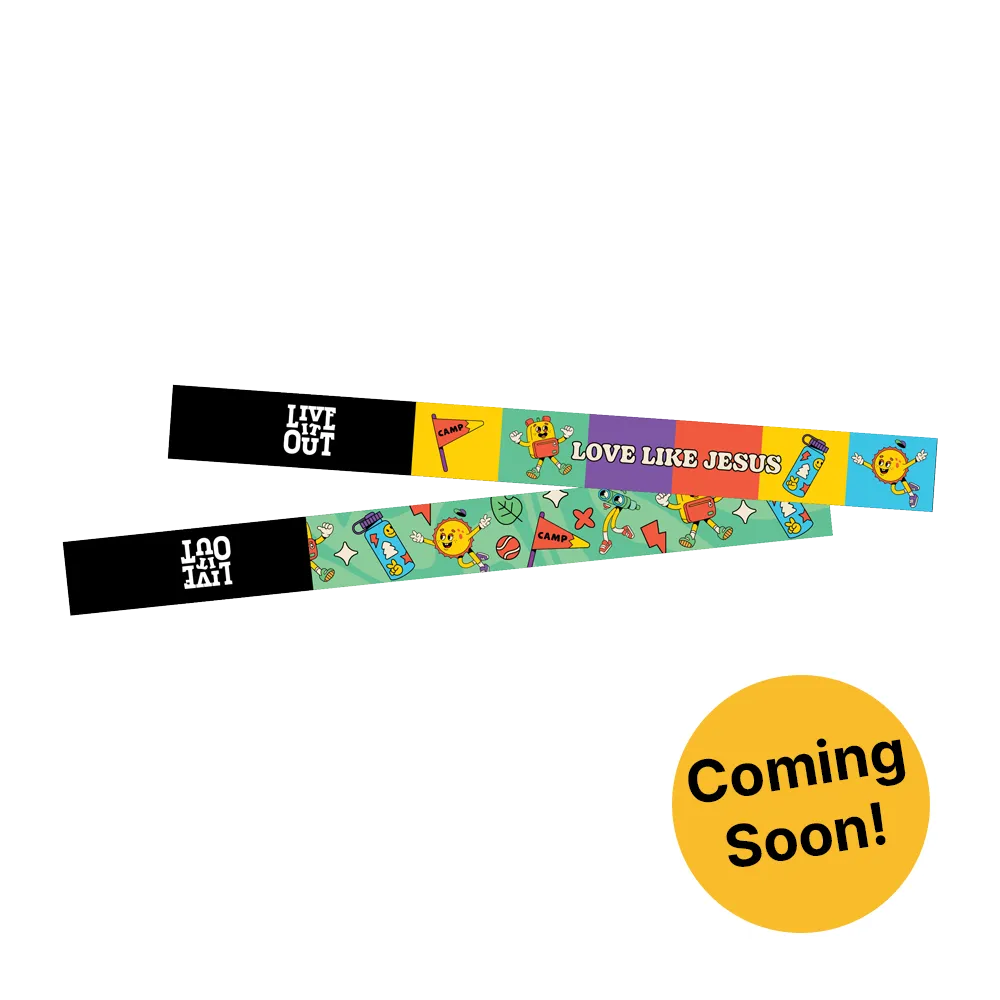 Live It Out VBS Cloth Bracelets (Set of 12) - COMING SOON