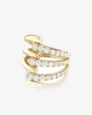 Melissa Kaye - Women's Lola Triple Ring - (Gold)