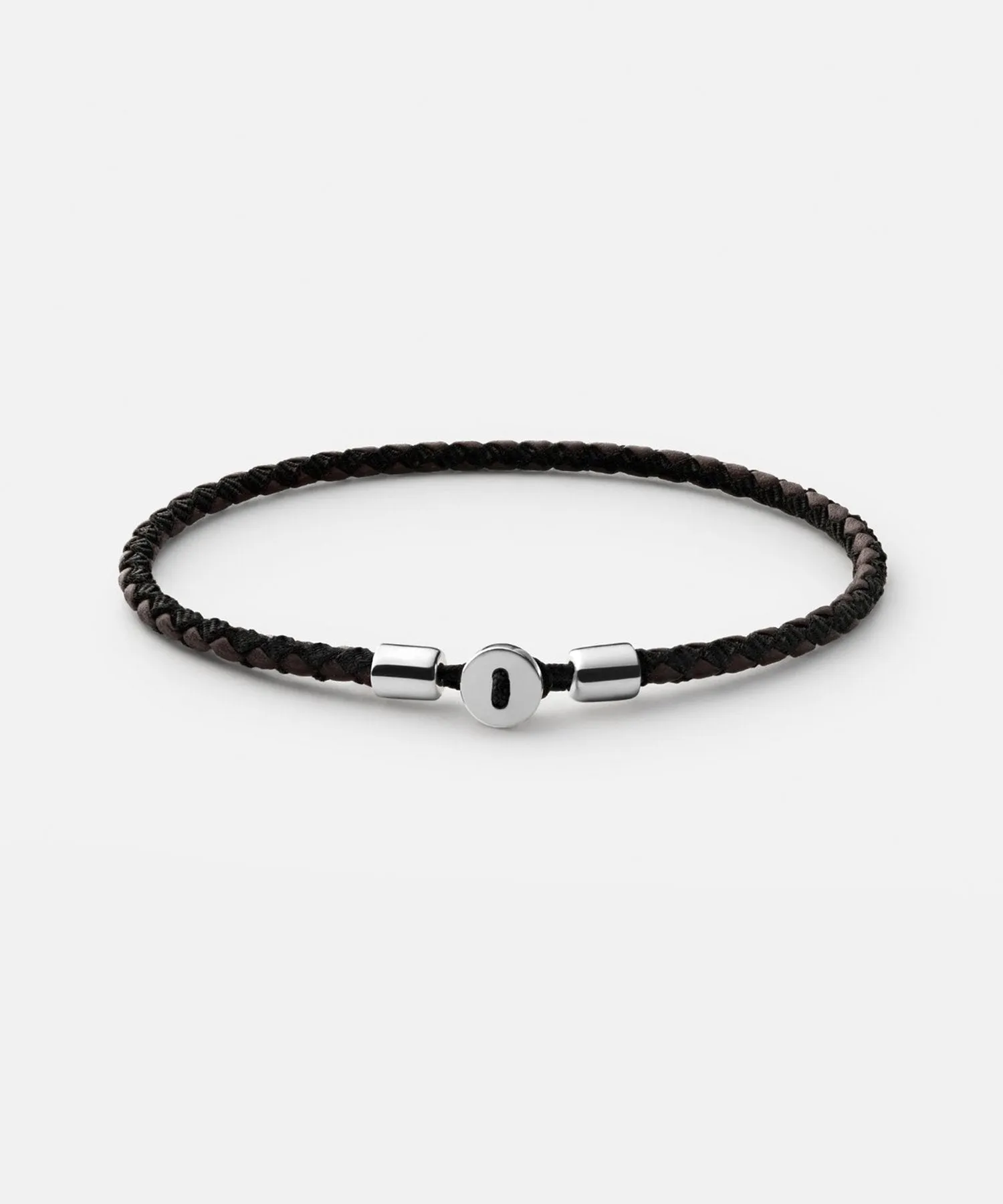 Miansai Nexus Leather Bracelet in Sterling Silver