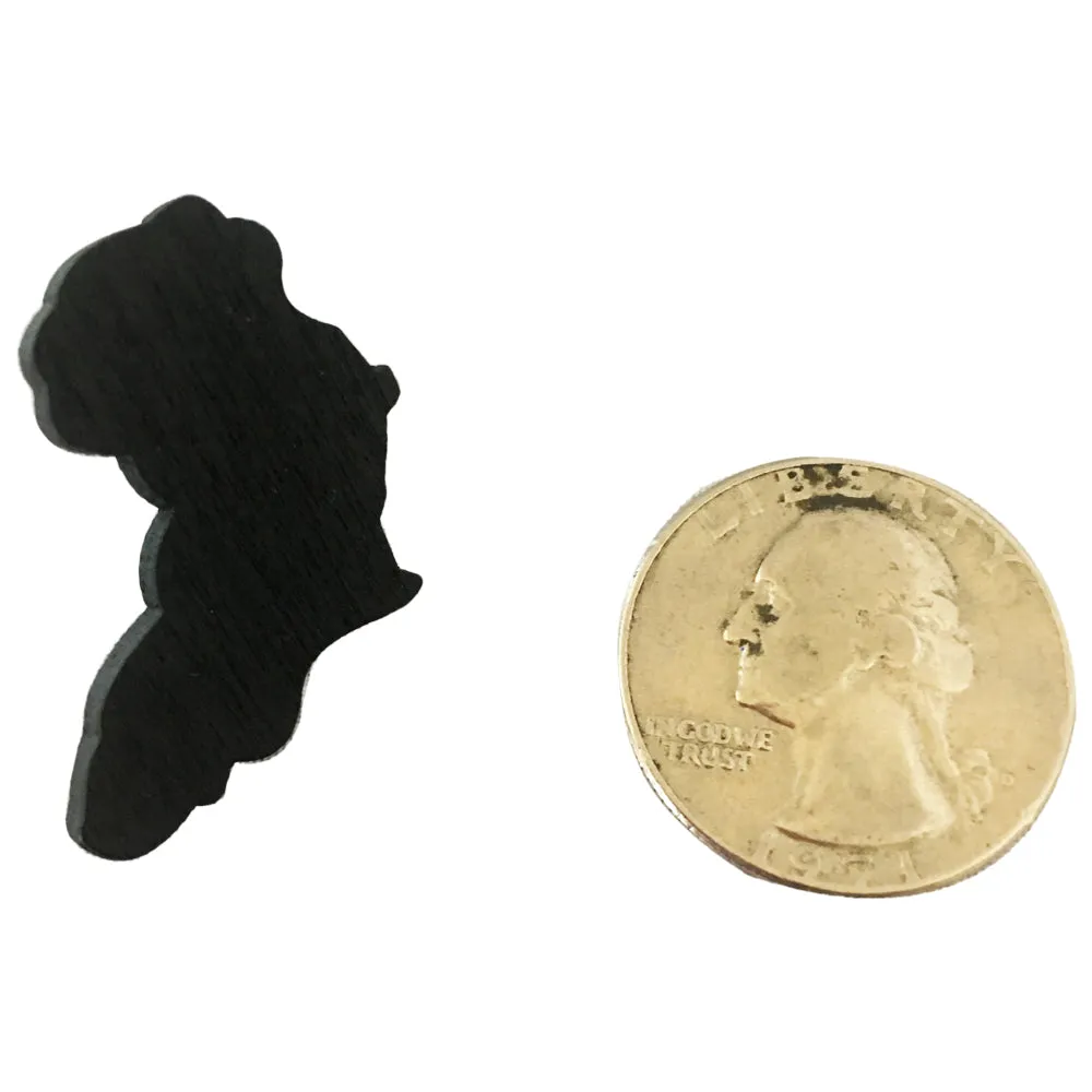 Mini Map of Africa Stud Earrings | Africa shaped | African | Natural hair | Afrocentric | jewelry