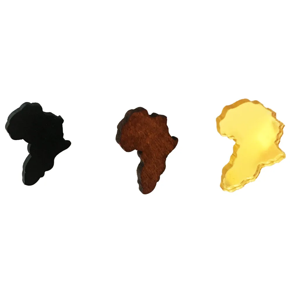 Mini Map of Africa Stud Earrings | Africa shaped | African | Natural hair | Afrocentric | jewelry