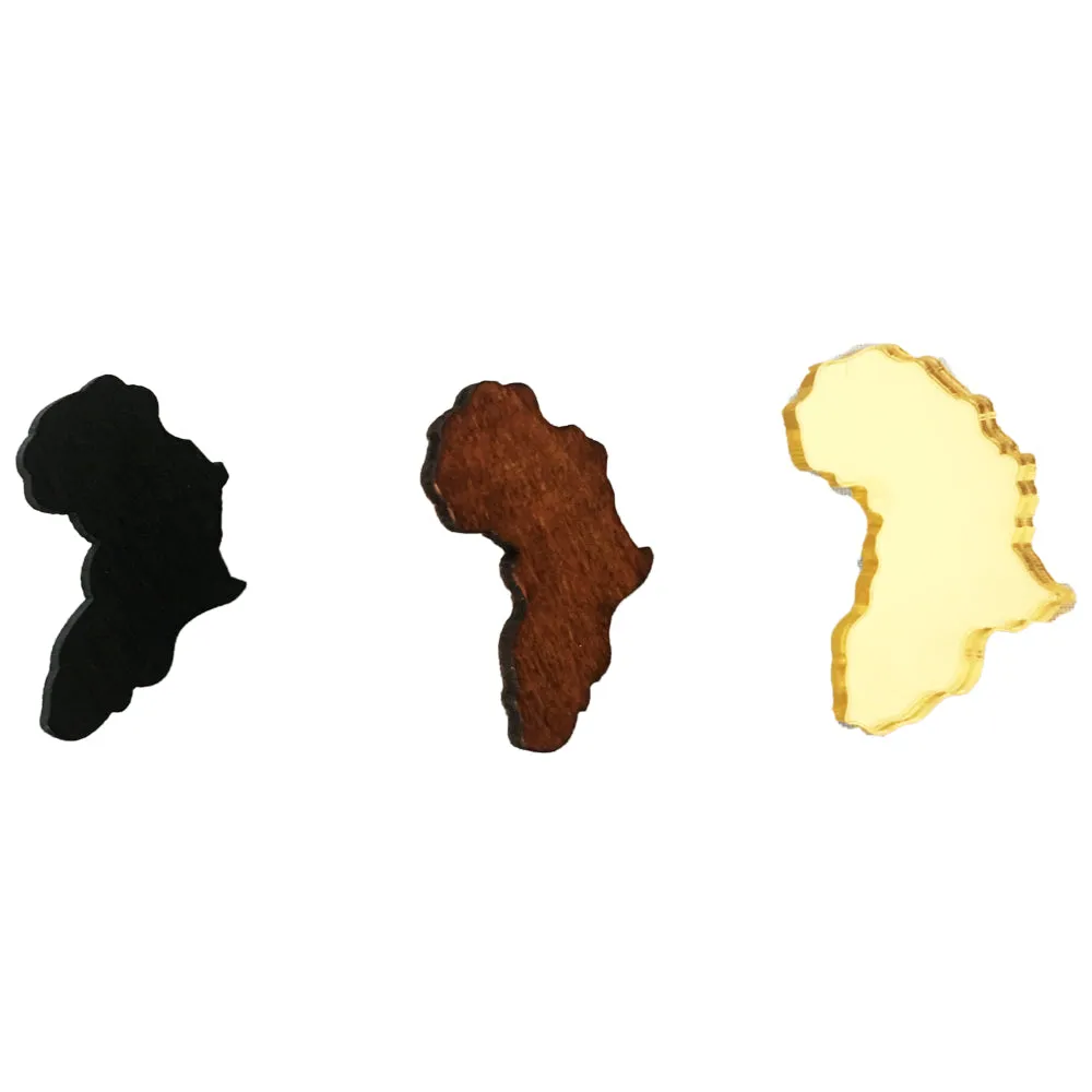 Mini Map of Africa Stud Earrings | Africa shaped | African | Natural hair | Afrocentric | jewelry