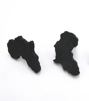 Mini Map of Africa Stud Earrings | Africa shaped | African | Natural hair | Afrocentric | jewelry