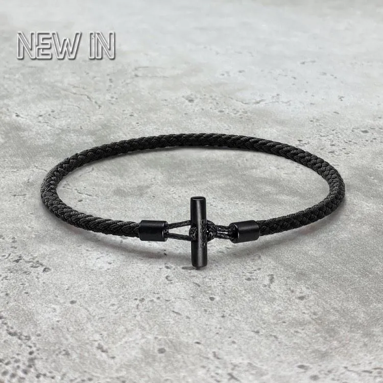 Minimal Bar Bracelet - Rope