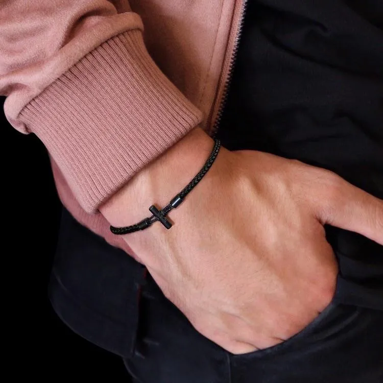 Minimal Bar Bracelet - Rope