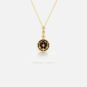 Moon Phase Necklace, Silver or Gold Plated SHEMISLI - SN039