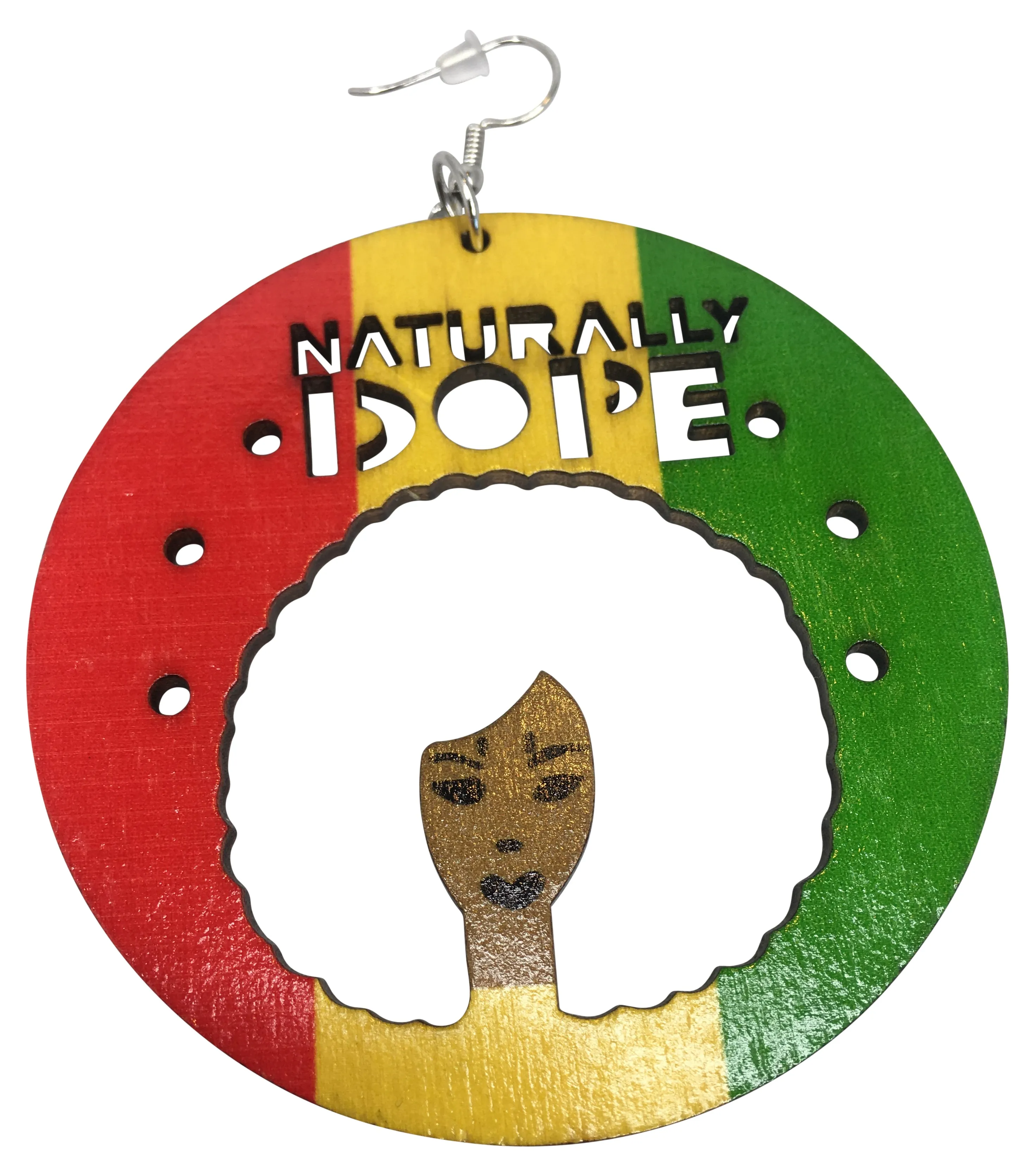 Naturally Dope Earrings (afro) | Natural hair earrings | Afrocentric earring | jewelry | accessories