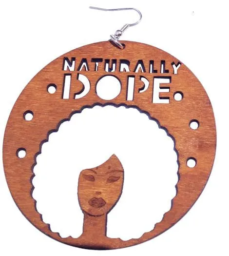 Naturally Dope Earrings (afro) | Natural hair earrings | Afrocentric earring | jewelry | accessories