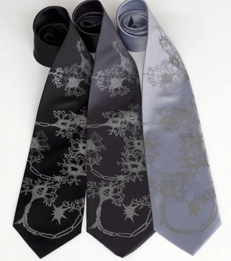 Neuron Silk Necktie. Axon & Dendrite Tie