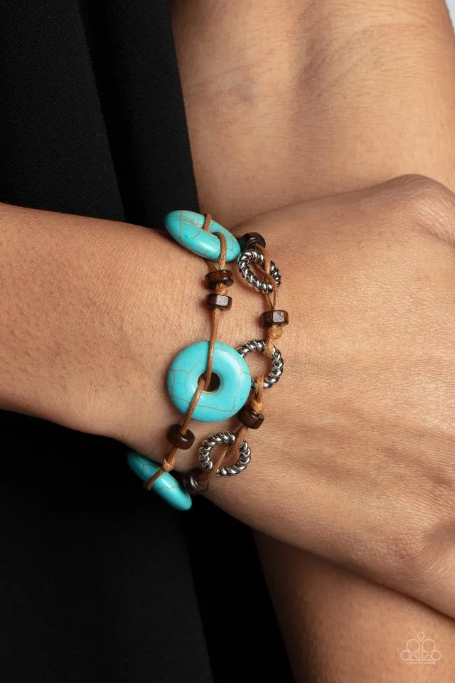 Paparazzi Bracelet ~ Quarry Quandary - Blue