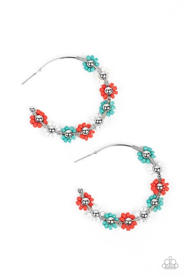 Paparazzi Earring ~ Growth Spurt - Red