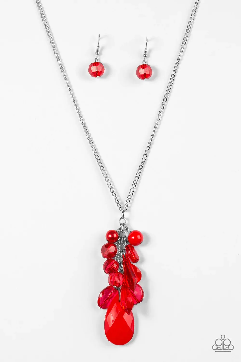 Paparazzi Necklace ~ Keepin It Colorful - Red